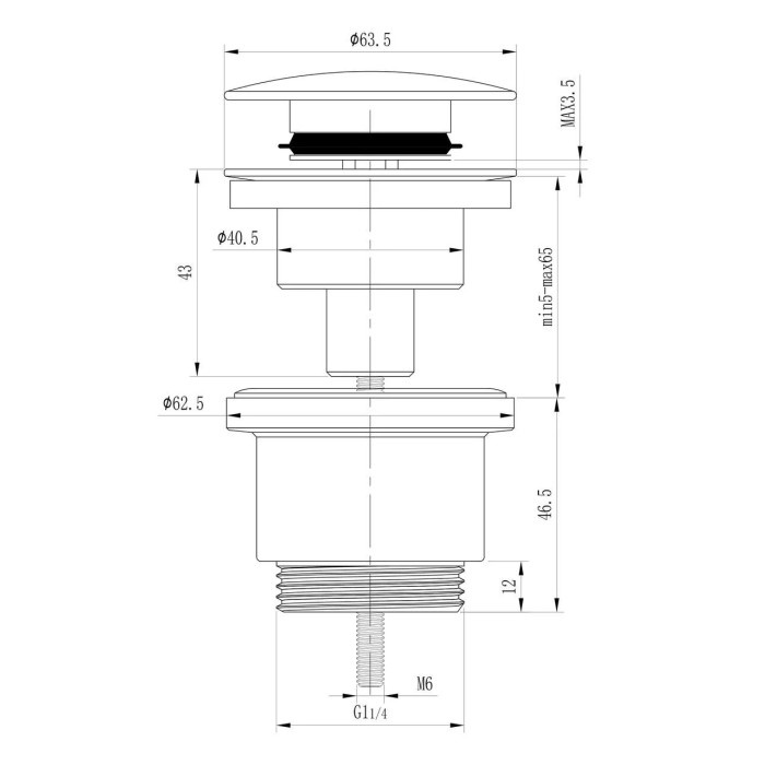 Донний клапан Frap F62, автомат, 1 1/4", хром Донний клапан Frap F62, автомат, 1 1/4", хром