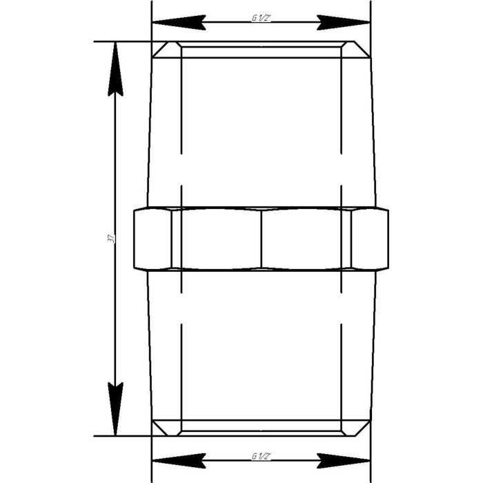 Ніпель VIEGA 1522 1/2″ ЗЗ (266592) Ніпель VIEGA 1522 1/2″ ЗЗ (266592)