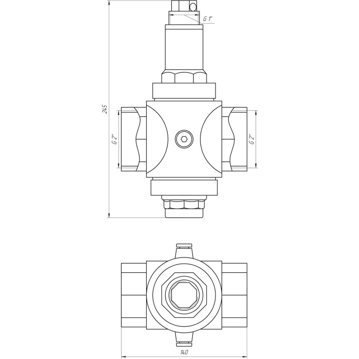 Редуктор ITAP 2″ RINOX 197/143 Редуктор ITAP 2″ RINOX 197/143