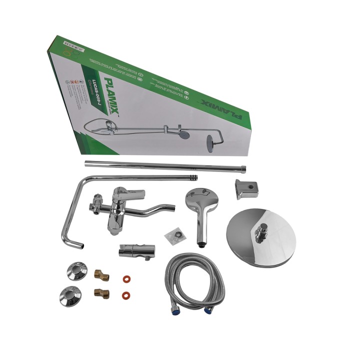 Душова колона зі змішувачем Plamix Lucas-009-J Chrome (PM0713) Душова колона зі змішувачем Plamix Lucas-009-J Chrome (PM0713)