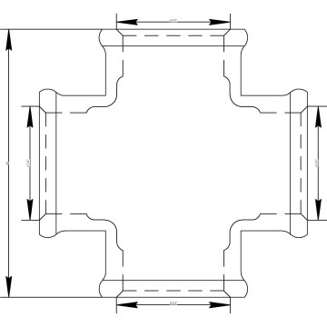 Хрестовина VIEGA 3180  3/4″ ВВВВ (320621)