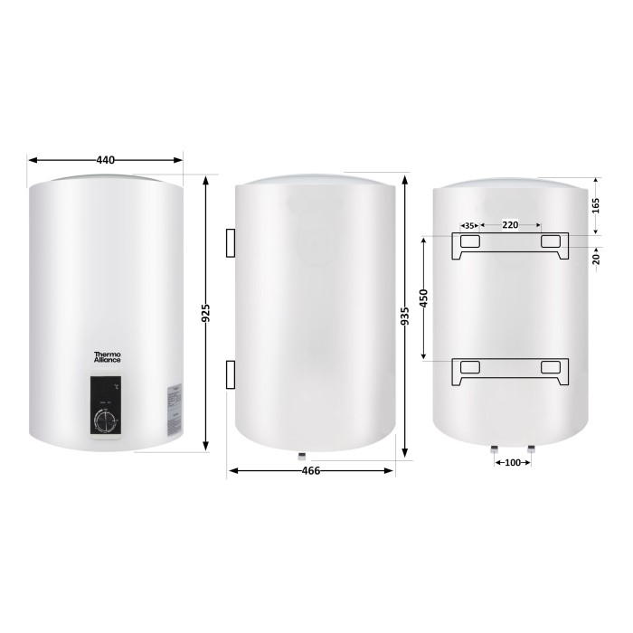 Водонагрівач електричний Thermo Alliance 100 л вертикальний, сухий ТЕН 2,0 кВт D100V20J3(D)K Водонагрівач електричний Thermo Alliance 100 л вертикальний, сухий ТЕН 2,0 кВт D100V20J3(D)K