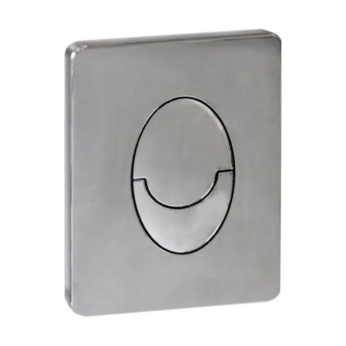 Панель змиву Koer KT-0606-01 157x198x10mm пластикова, кнопка закруглена (колір хром) (KR5342) Панель змиву Koer KT-0606-01 157x198x10mm пластикова, кнопка закруглена (колір хром) (KR5342)