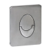 Панель змиву Koer KT-0606-01 157x198x10mm пластикова, кнопка закруглена (колір хром) (KR5342)