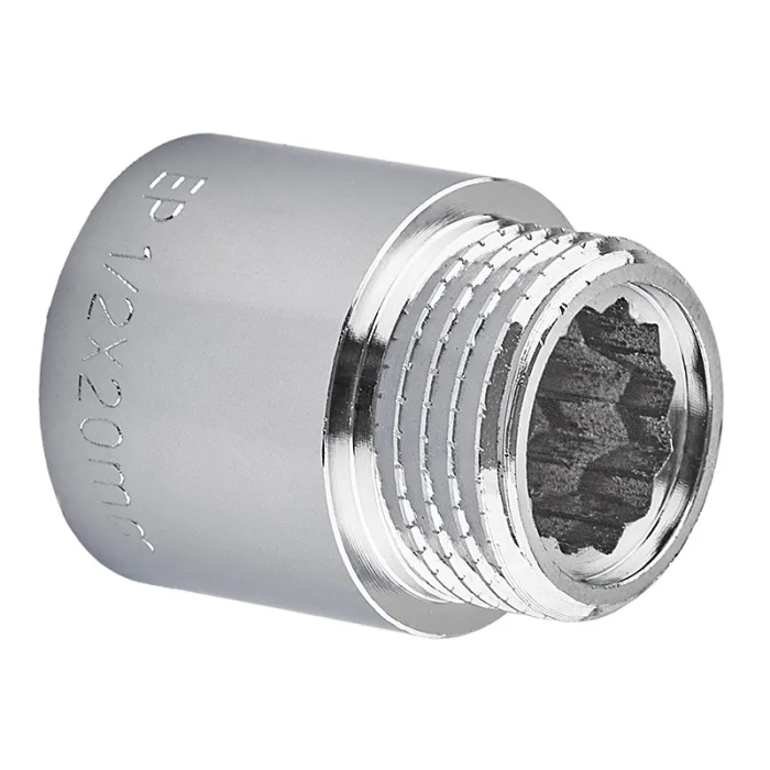 Подовжувач Europroduct EP.E020.Chr - 1/2"MF-20мм хром (EP6123) Подовжувач Europroduct EP.E020.Chr - 1/2"MF-20мм хром (EP6123)