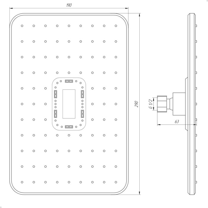 Душова лійка Globus Lux SD-003-30-BB Душова лійка Globus Lux SD-003-30-BB
