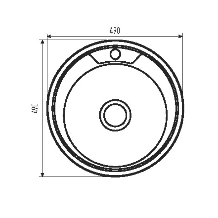 Мийка кухонна Zerix Z490-08-180MD (micro decor) (ZS0558) Мийка кухонна Zerix Z490-08-180MD (micro decor) (ZS0558)