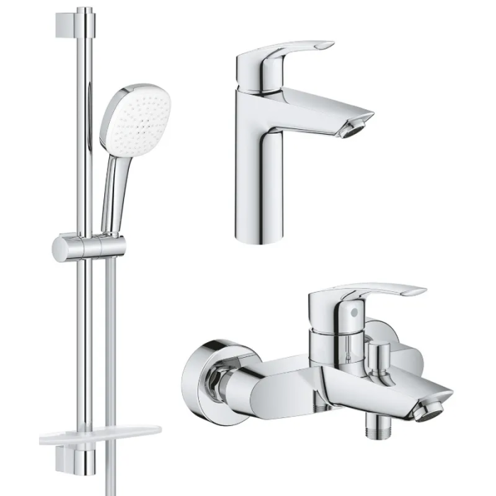 Набiр змiшувачiв 3 в 1 для ванни Grohe Eurosmart (UA123246M3) Набiр змiшувачiв 3 в 1 для ванни Grohe Eurosmart (UA123246M3)