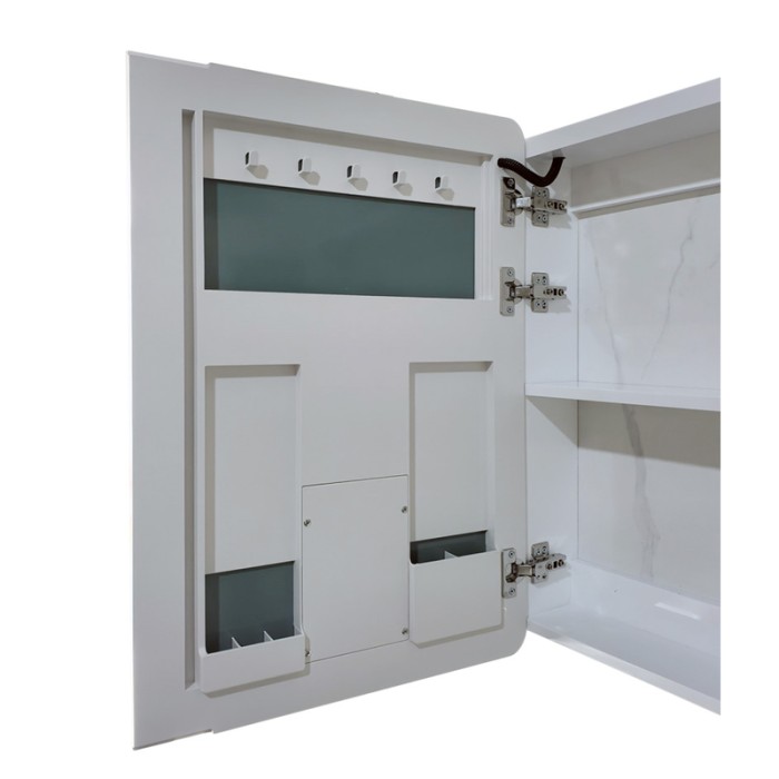 Дзеркальна шафка Mixxus Premium Olivary CM01-70x70x13 з LED Touch, димером, регулятором яскравості (MI8295) Дзеркальна шафка Mixxus Premium Olivary CM01-70x70x13 з LED Touch, димером, регулятором яскравості (MI8295)