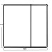 Дзеркальна шафка Mixxus Premium Olivary CM01-70x70x13 з LED Touch, димером, регулятором яскравості (MI8295)