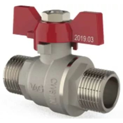 Кран кульовий V&G Optima    3/4" ЗЗ (червоний метелик) {18}