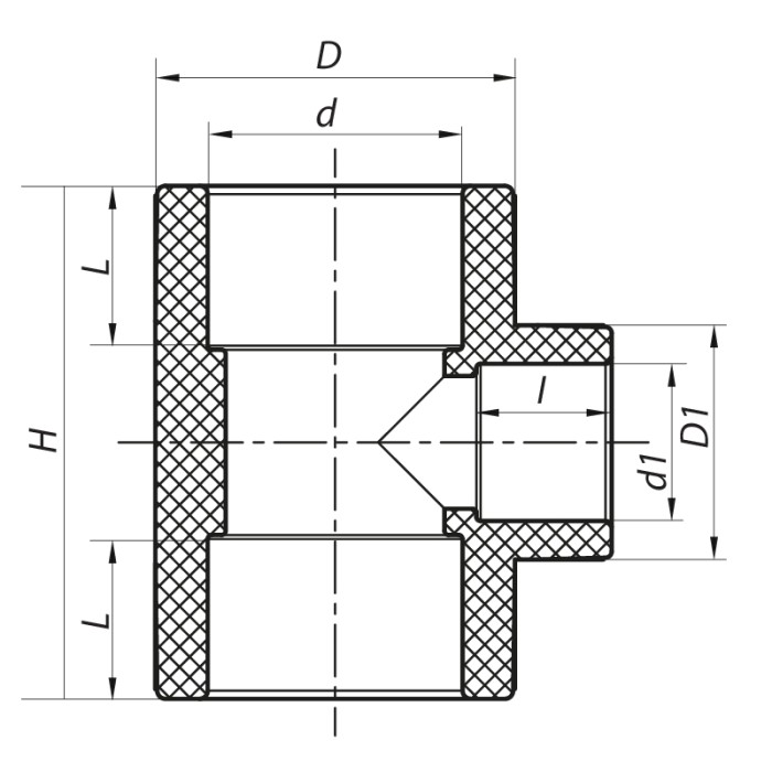 Трійник редукційний 32x25x32 PPR Koer K0043.PRO (KP0052) Трійник редукційний 32x25x32 PPR Koer K0043.PRO (KP0052)