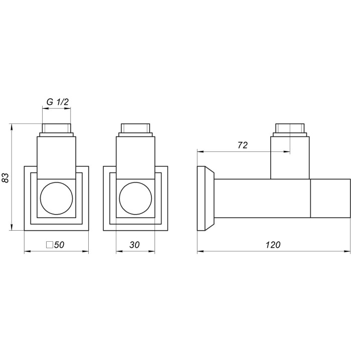 Набір Кран напівобертовий кутовий з американкою SOLOMON LUX 1/2″ CUBE CHROM 8888 (1уп.) Набір Кран напівобертовий кутовий з американкою SOLOMON LUX 1/2″ CUBE CHROM 8888 (1уп.)