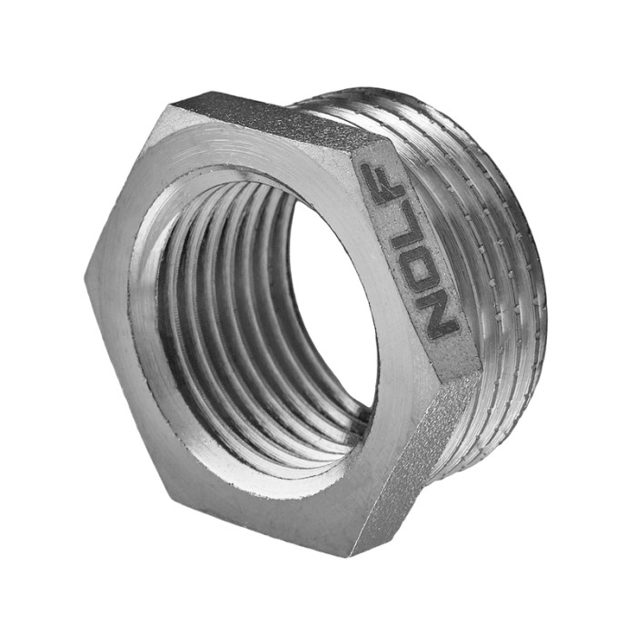 Футорка Nolf NFC.F0810-N-1"Mx3/4"F нікельована (NF3125) Футорка Nolf NFC.F0810-N-1"Mx3/4"F нікельована (NF3125)