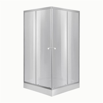 Lidz Набор: Душевая кабина Wawel SC90x90.SAT.LOW.DGR, квадратная, стекло тонированное 4 мм + Душевой поддон Kapielka ST90x90x14