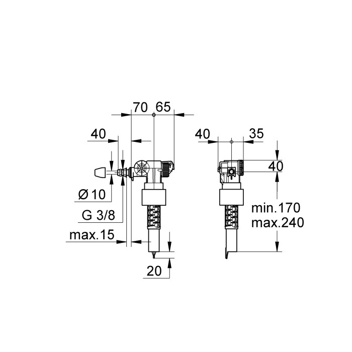 Наповнюючий клапан Grohe Dally-Fvent (37095000) Наповнюючий клапан Grohe Dally-Fvent (37095000)