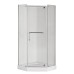 Душова кабіна без піддону Mixxus LINES SC01-90x90x185-TR CHROME прозоре скло 6мм (MI6915)