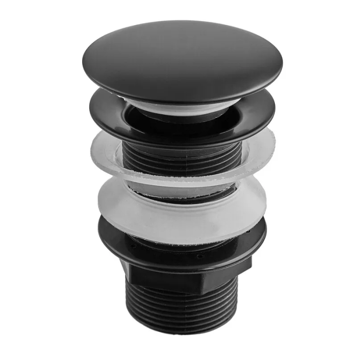 Донний клапан для раковини Zerix BV-02 BLACK 1 1/4'' без переливу автоматичний СLICK-СLACK (Колір чорний) (ZX6018) Донний клапан для раковини Zerix BV-02 BLACK 1 1/4'' без переливу автоматичний СLICK-СLACK (Колір чорний) (ZX6018)