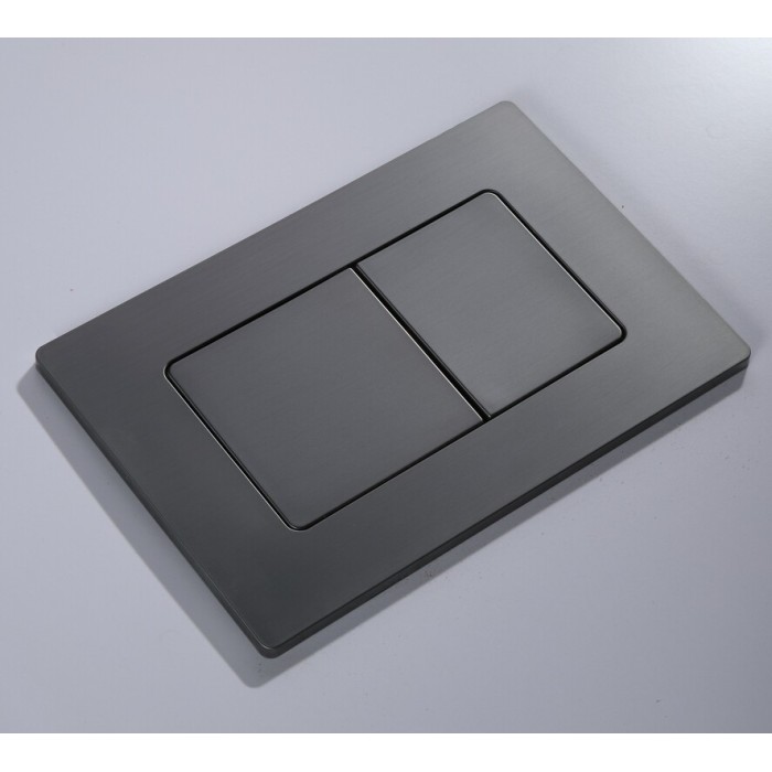 Панель змиву Koer KT-0602-07 240x160x10mm пластикова, кнопка квадратна (колір графіт) (KR5183) Панель змиву Koer KT-0602-07 240x160x10mm пластикова, кнопка квадратна (колір графіт) (KR5183)