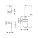 Набір аксесуарів 3 в 1 Grohe Essentials Cube New (40757001)