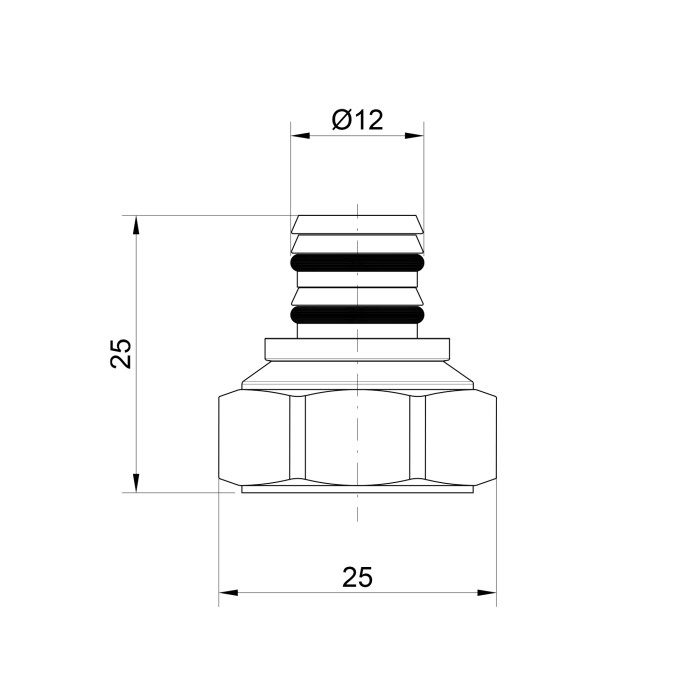 Наконечник Icma 1/2" 16х2 №98 Наконечник Icma 1/2" 16х2 №98