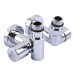 !Набір Кран вентильний кутовий з американкою SOLOMON LUX 1/2″ CHROM 7777_TEN (1уп.)