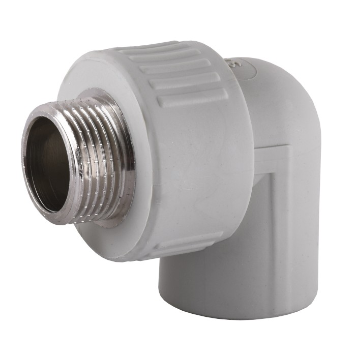 Кутник 90 зовнішня різьба Vsplast PPR ф32х1″ 1010 Кутник 90 зовнішня різьба Vsplast PPR ф32х1″ 1010