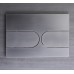 Панель змиву Koer KT-0604-07 240x160x10mm пластикова, кнопка закруглена (колір графіт) (KR5325)