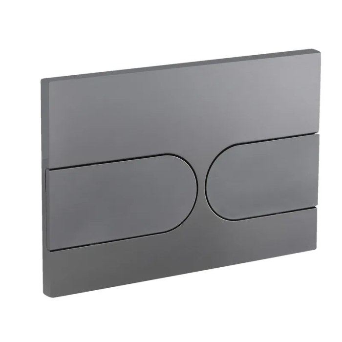 Панель змиву Koer KT-0604-07 240x160x10mm пластикова, кнопка закруглена (колір графіт) (KR5325) Панель змиву Koer KT-0604-07 240x160x10mm пластикова, кнопка закруглена (колір графіт) (KR5325)