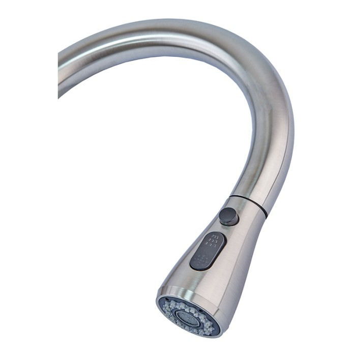 Змішувач для кухні сенсорний з висувною лійкою Mixxus LUX-014 Sensor (нерж. сталь) (MI6230)