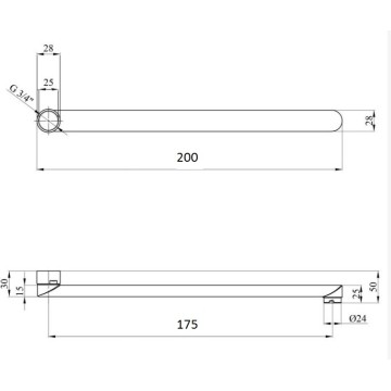 Вилив змішувача Globus Lux M72 20F