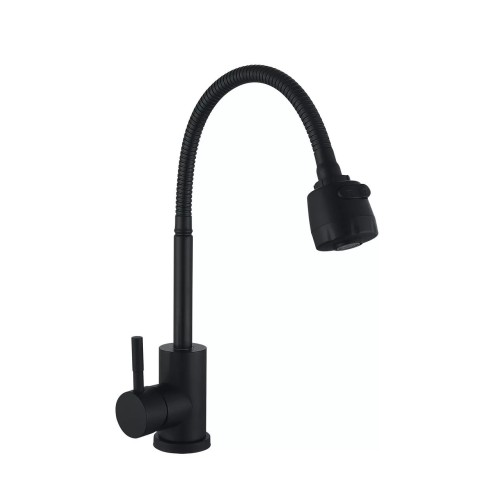 Змішувач для кухні з рефлекторним виливом WEZER EKO4D-01-BLACK