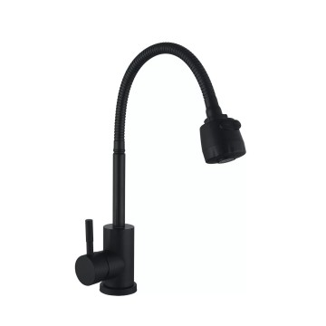 Змішувач для кухні з рефлекторним виливом WEZER EKO4D-01-BLACK
