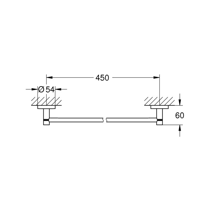 Тримач для рушників Grohe Essentials New (40688001) Тримач для рушників Grohe Essentials New (40688001)