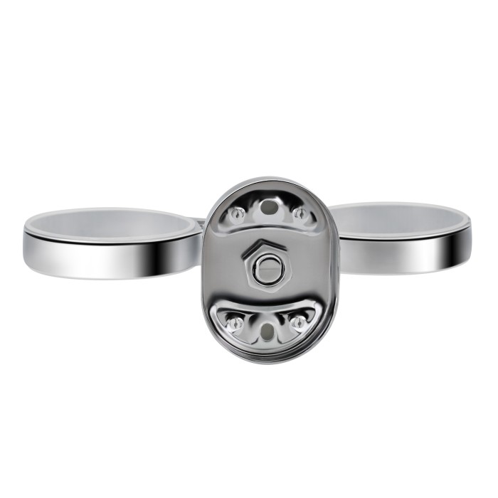 Склянка з тримачем Lidz Oreo 0402 подвійний настінний (матове скло) LDORE0402CRM22164 Chrome Склянка з тримачем Lidz Oreo 0402 подвійний настінний (матове скло) LDORE0402CRM22164 Chrome