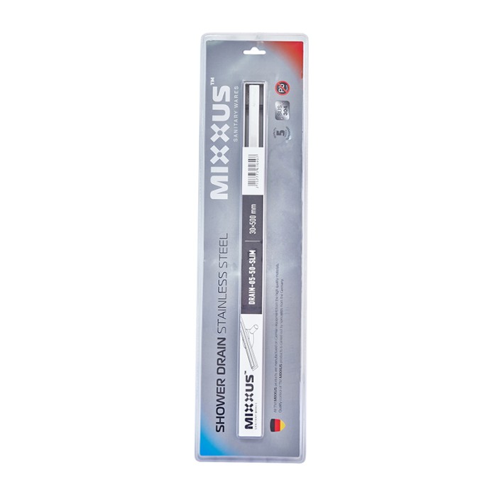 Душовий трап із нержавіючої сталі SUS304 Mixxus Drain-05-50-Slim (30x500 мм) (MI6164) Душовий трап із нержавіючої сталі SUS304 Mixxus Drain-05-50-Slim (30x500 мм) (MI6164)
