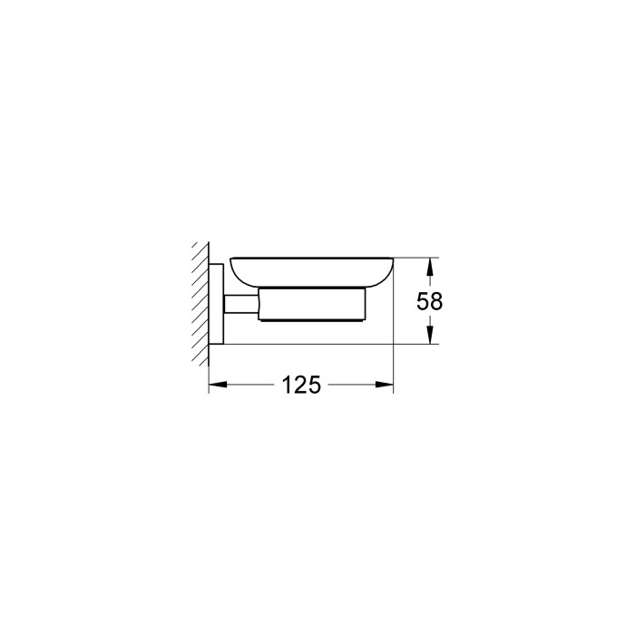 Мильниця Grohe Essentials New (40444001) Мильниця Grohe Essentials New (40444001)