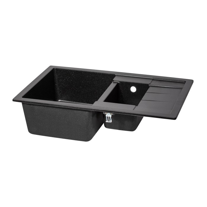 Кухонна мийка з додатковою чашею Lidz 780x495/200 BLA-03 (LIDZBLA03780495200) Кухонна мийка з додатковою чашею Lidz 780x495/200 BLA-03 (LIDZBLA03780495200)