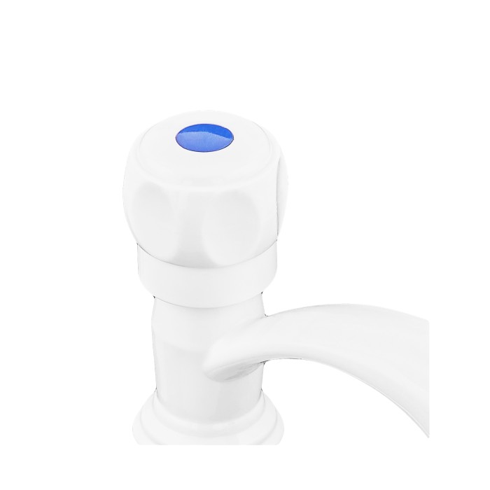 Кран для холодної води Plamix Mono-001-B White (PM0676) Кран для холодної води Plamix Mono-001-B White (PM0676)