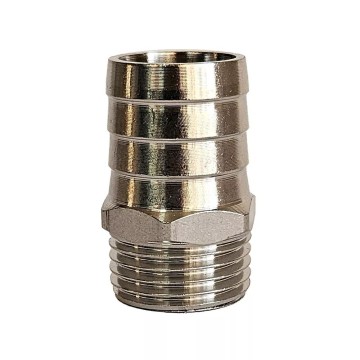 Штуцер  1/2"З 20мм НЕРЖ нік STA {1000/20-1000/25}