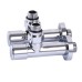 Кран вентильний кутовий з американкою SOLOMON LUX 1/2″ CHROM 7777 (2шт. КОМПЛЕК )   (1уп)