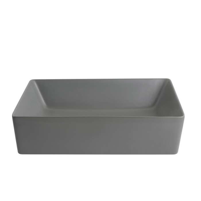 Раковина накладна Mixxus Premium QUADRO-0108 GRAY 550x390x145mm (MP6652) Раковина накладна Mixxus Premium QUADRO-0108 GRAY 550x390x145mm (MP6652)