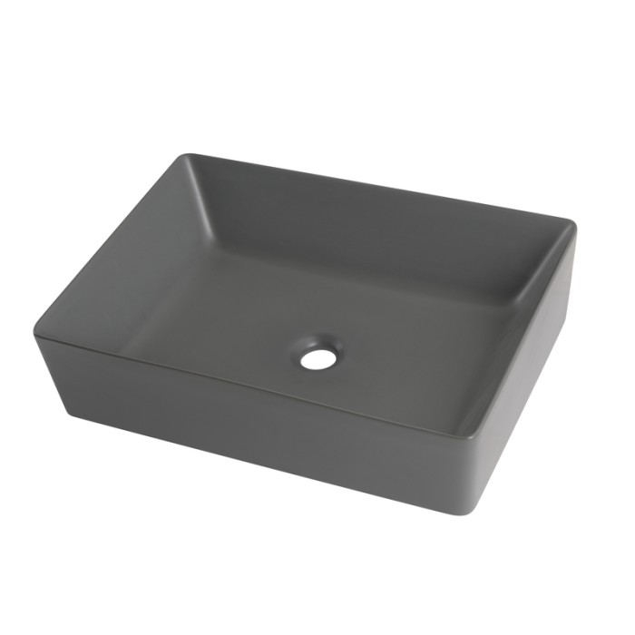 Раковина накладна Mixxus Premium QUADRO-0108 GRAY 550x390x145mm (MP6652) Раковина накладна Mixxus Premium QUADRO-0108 GRAY 550x390x145mm (MP6652)