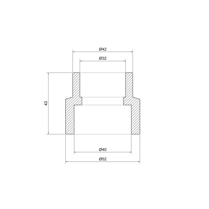 Муфта PPR Thermo Alliance 40х32 Муфта PPR Thermo Alliance 40х32