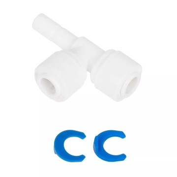 Трійник 1/4"стрижень x 1/4"цанга x 1/4"цанга (КРАТНО 10 шт) (ST023-A)  {10}