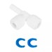 Трійник 1/4"стрижень x 1/4"цанга x 1/4"цанга (КРАТНО 10 шт) (ST023-A)  {10}