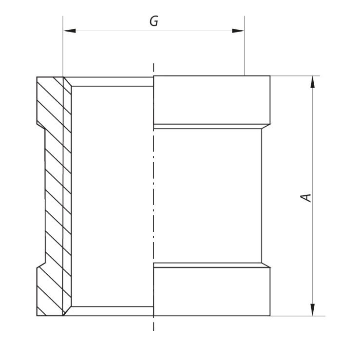 З'єднувальна муфта 1" Koer KF.C10 (KF0012) З'єднувальна муфта 1" Koer KF.C10 (KF0012)