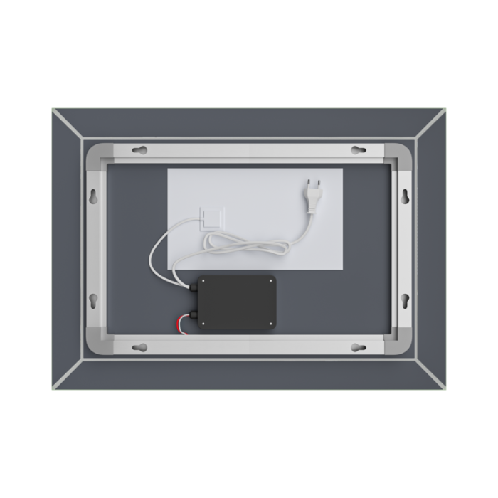 Дзеркало Mixxus Premium CUBIC MR14-70x50-Reverse з Led Touch, Anti-fog, димером, регулятором яскравості (MP6647)