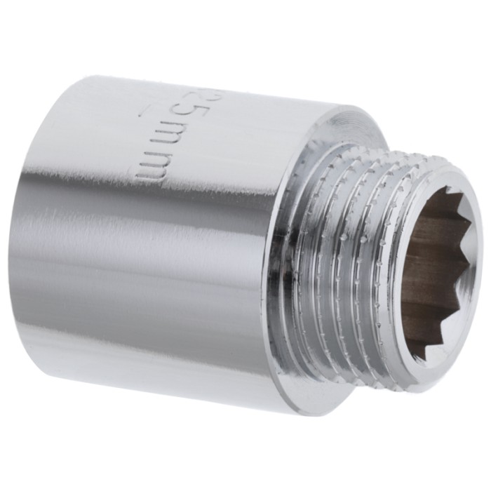 Подовжувач 1/2" 25мм (хром) Koer KF.E06-25.CHR (KF0095) Подовжувач 1/2" 25мм (хром) Koer KF.E06-25.CHR (KF0095)
