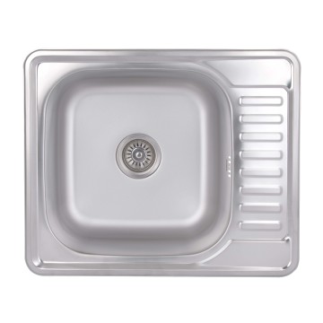 Кухонна мийка Brinex 5848 0,8 мм Satin (BRIN5848SAT08)